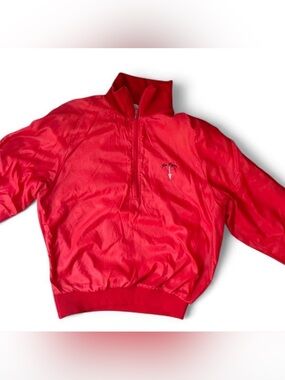 80s 90s Aureus Red Golf Bomber Jacket Made in USA Medium